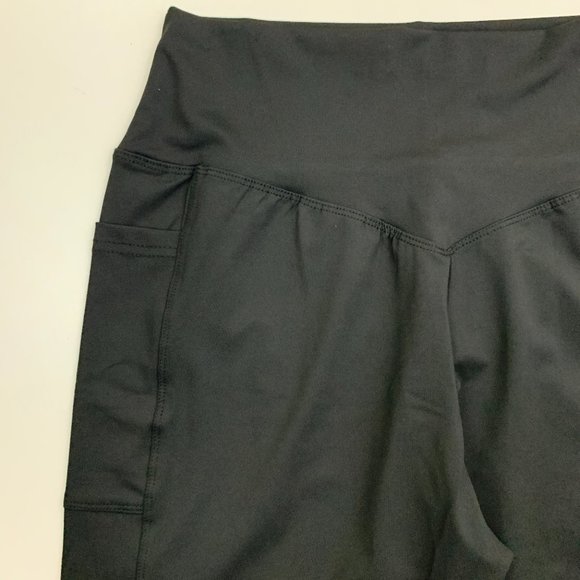 NWT BY EGREIS Black GIANNIA Pull On Pockets Leggings - Picture 8 of 9